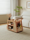 Mara Wood Bar Cart Side Table