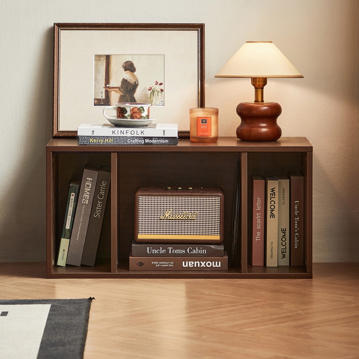 Royce Open Walnut Cabinet 