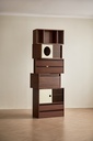 Royce Open Walnut Cabinet 