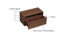 Royce Single-Drawer Walnut Cabinet