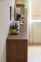Royce Sliding-Door Walnut Cabinet 