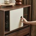 Royce Double-Layer Walnut Cabinet 