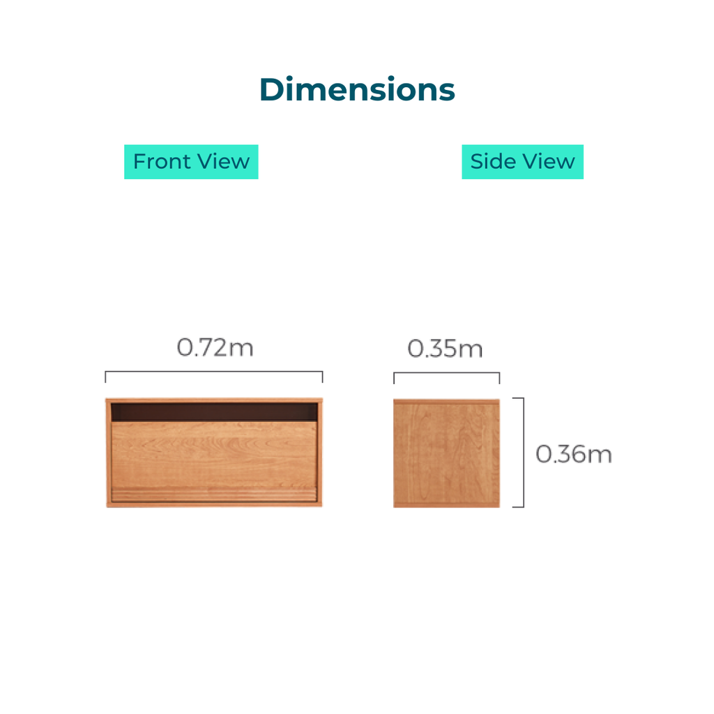 Rex Single-Drawer Wood Cabinet