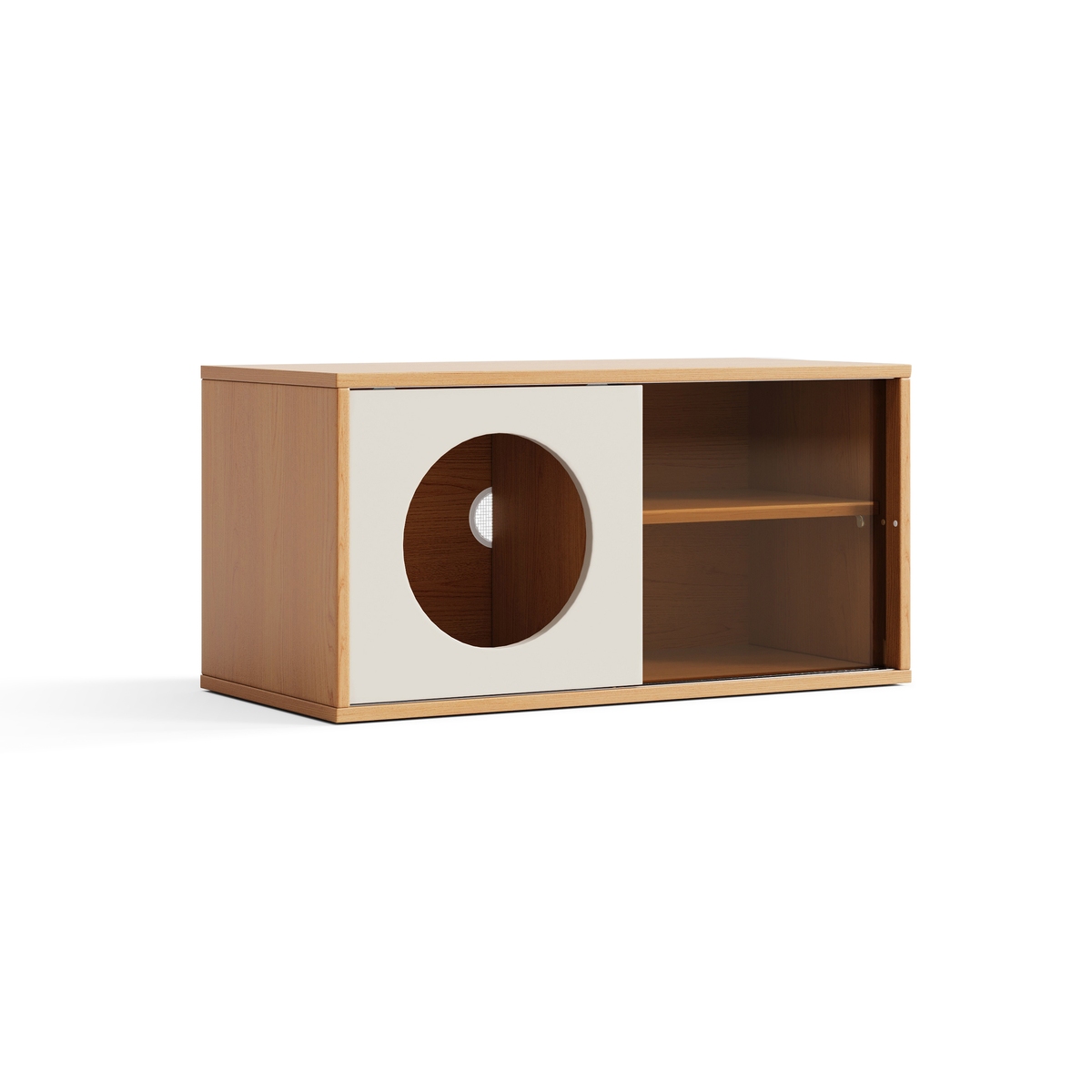 Rex Sliding-Door Wood Cabinet 