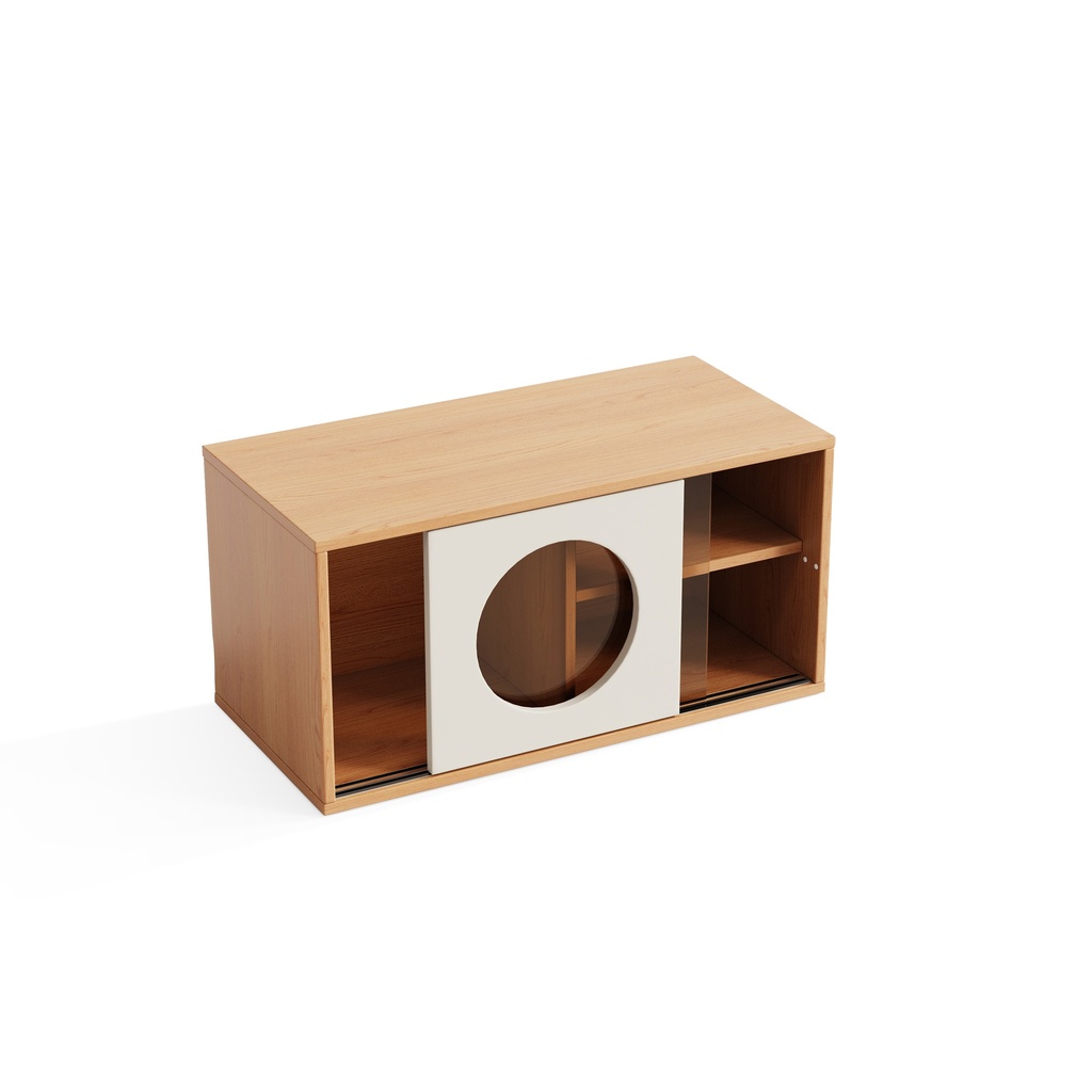 Rex Sliding-Door Wood Cabinet 