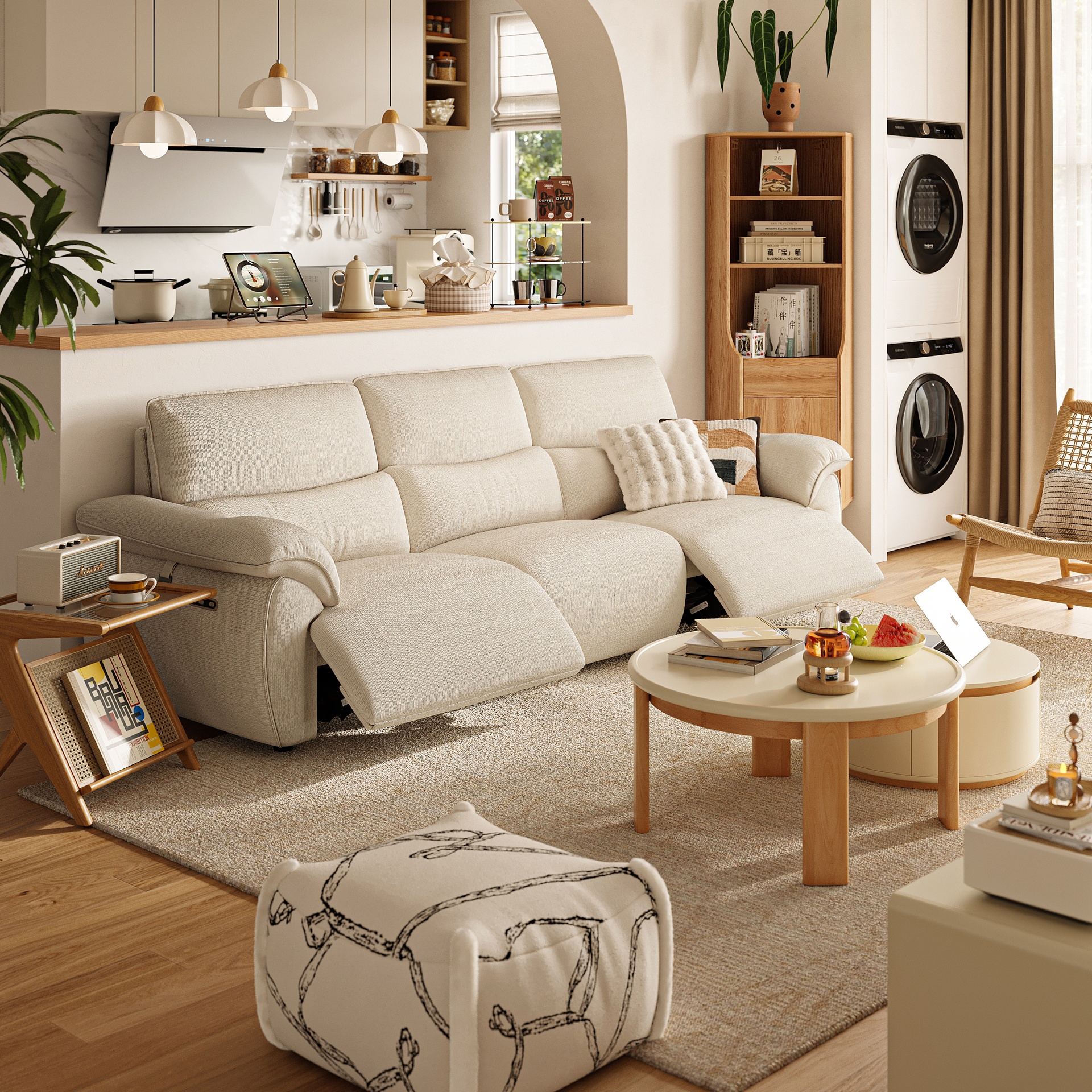 Kenzo White Functional Sofa
