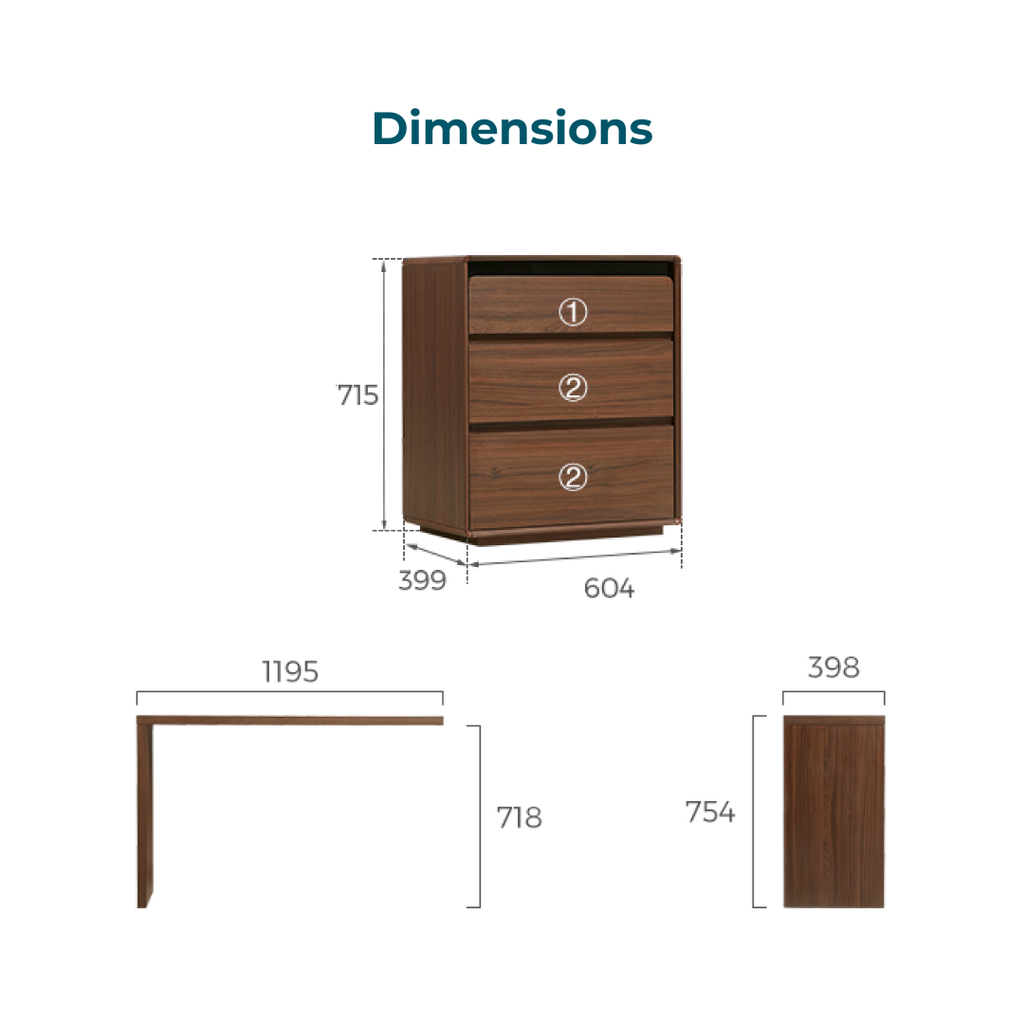 Rich Walnut Dresser