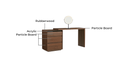 Rich Walnut Dresser