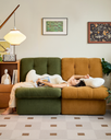 Angelie Green Single Sofa 
