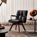Lorenzo Computer Chair Solid Wood Legs