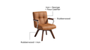 Lorenzo Computer Chair Solid Wood Legs