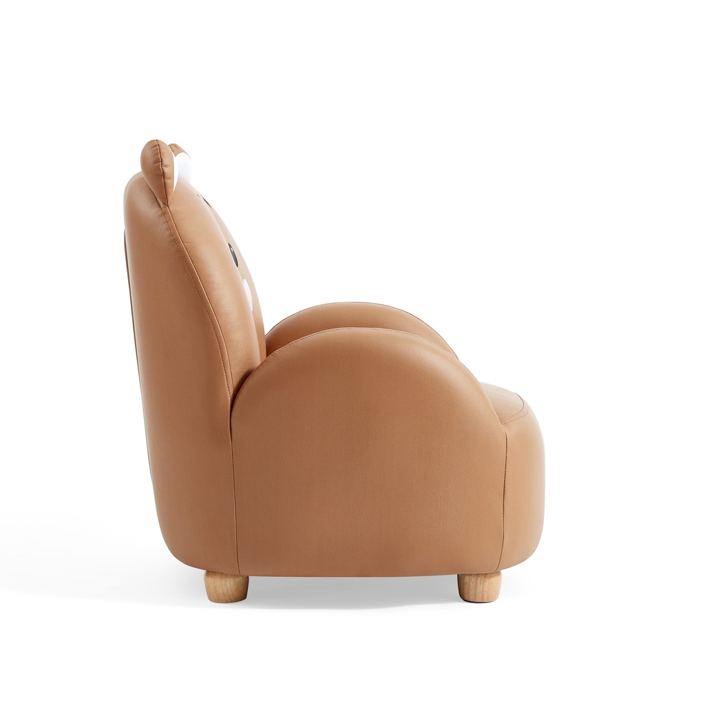 Jed Bear Brown Tech Leather Children Sofa