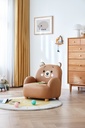 Jed Bear Brown Tech Leather Children Sofa