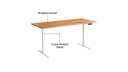 Odeth Solid Wood Electric Adjustable Table 