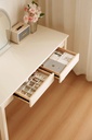 Odelia White Solid Wood Study Desk 