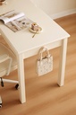 Odelia White Solid Wood Study Desk 