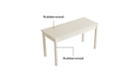 Odelia White Solid Wood Study Desk 