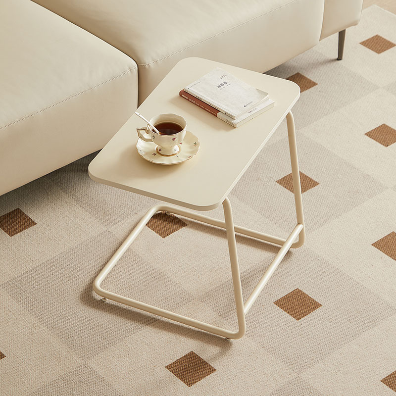 Ogie Cream Sintered Stone Side Table