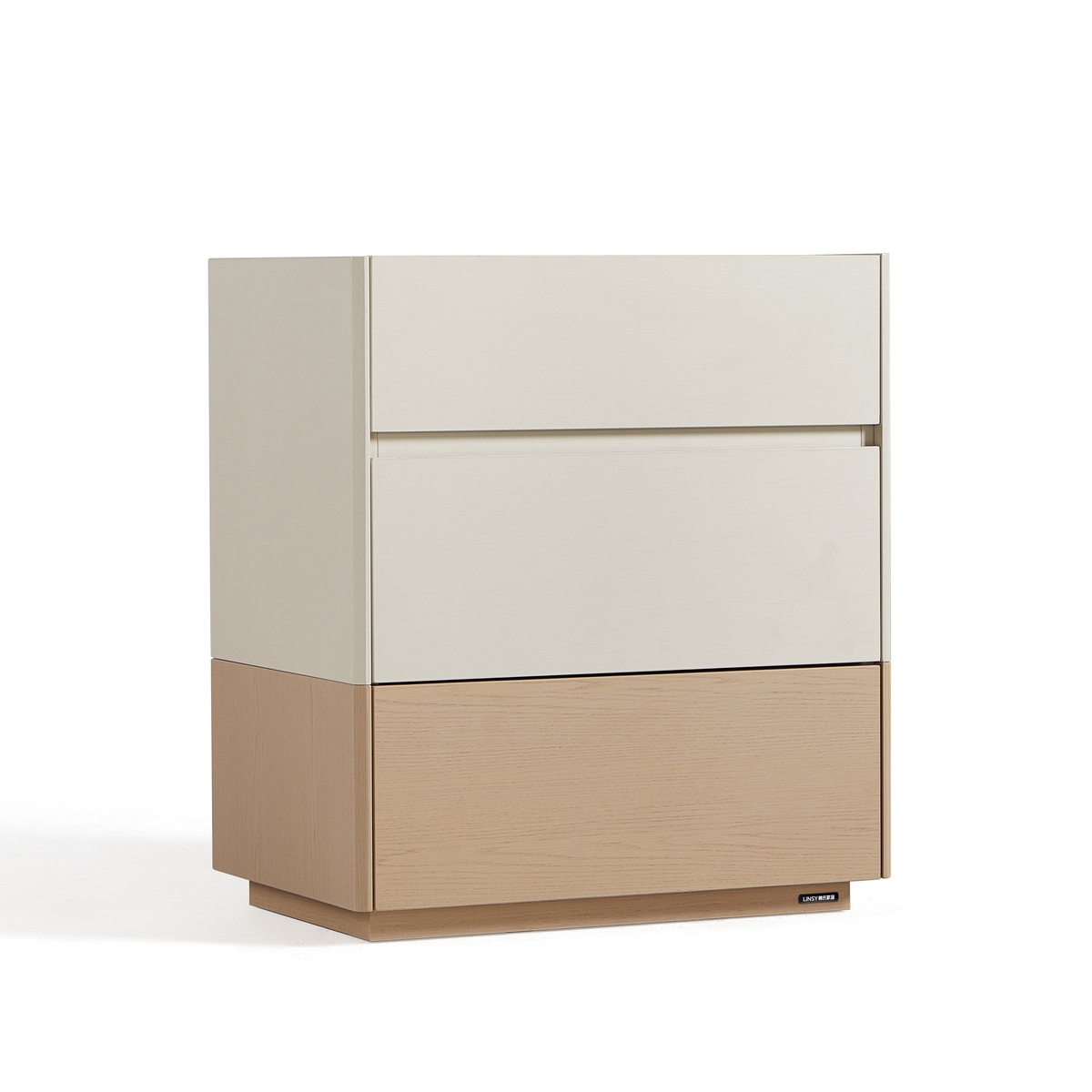 Quintin Wood 3-Drawer Side Cabinet 