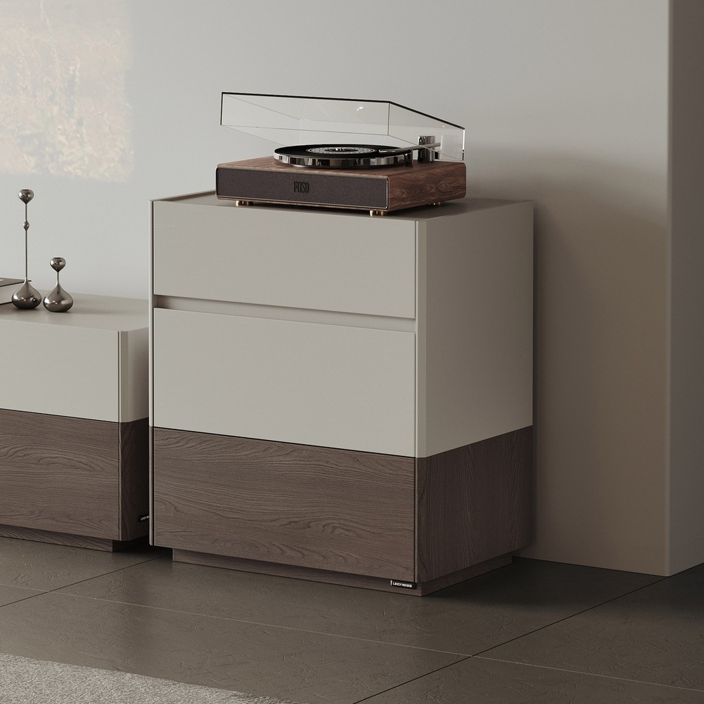 Quintin Wood 3-Drawer Side Cabinet 