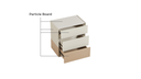 Quintin Wood 3-Drawer Side Cabinet 