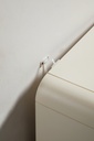 Norelie Cream Melamine Side Cabinet 