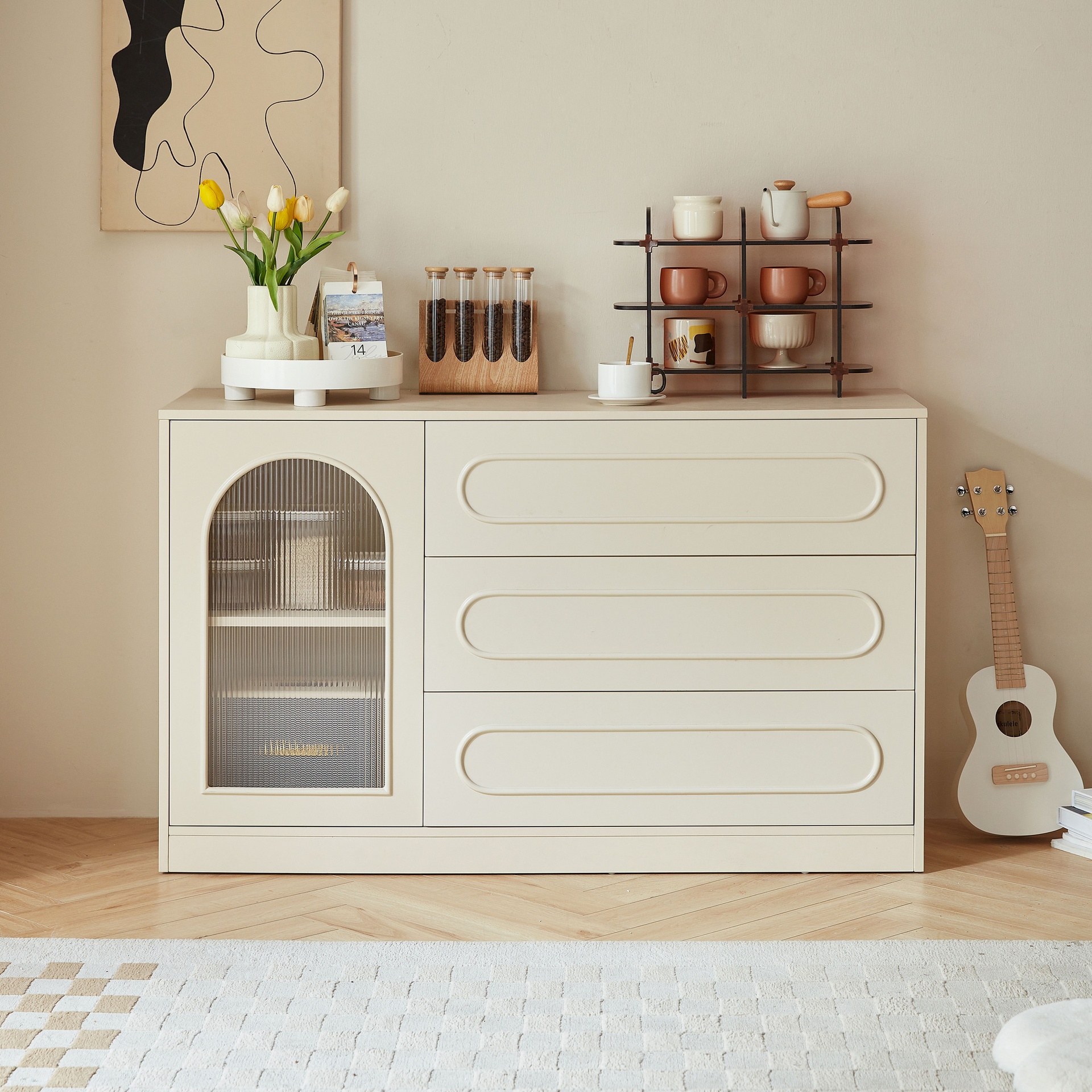 Norton White Chest of Drawer 