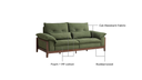 Anya Walnut Solid Wood Sofa