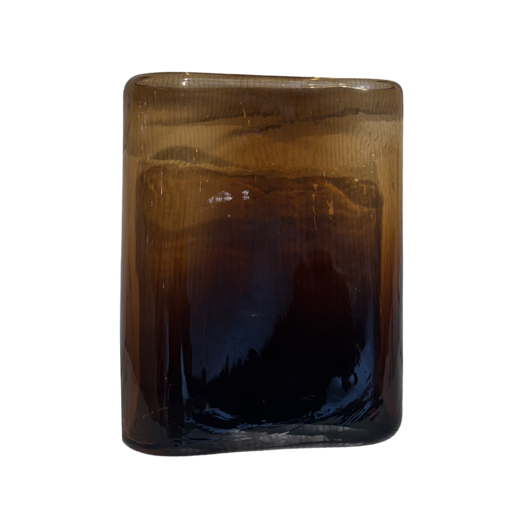 Amber Glass Vase 