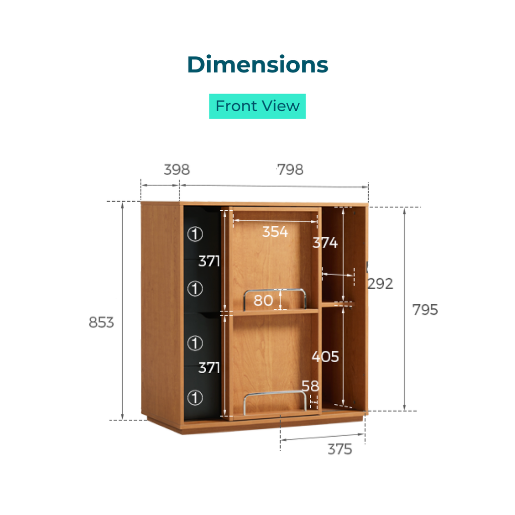 Patrick Wood Stackable Melamine Cabinet 