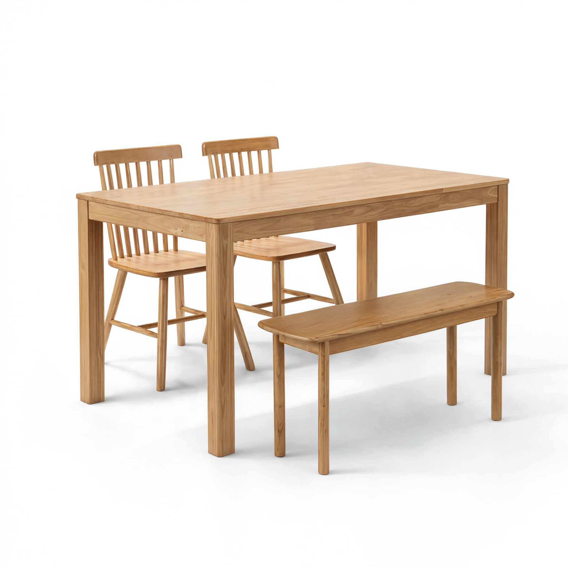 Nolienne Solid Wood Dining Table Set