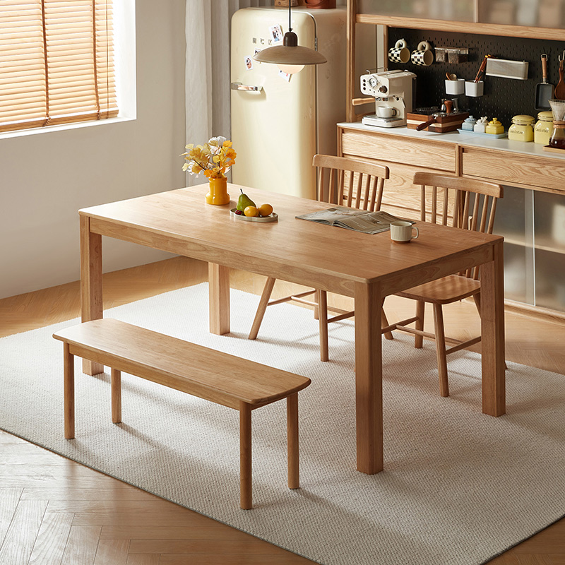 Nolienne Solid Wood Dining Table Set
