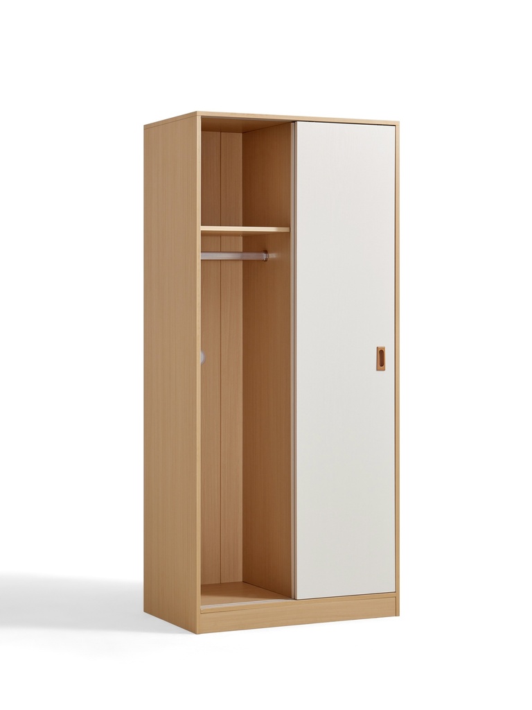 Oniro White Melamine Wardrobe Cabinet  