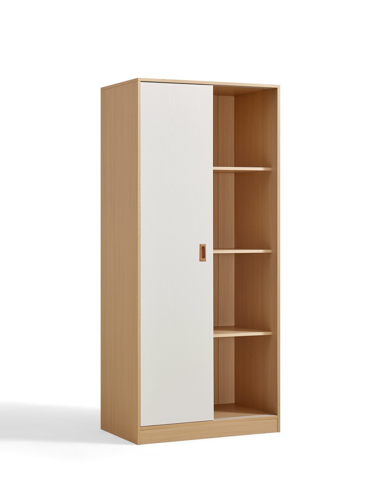 Oniro White Melamine Wardrobe Cabinet  