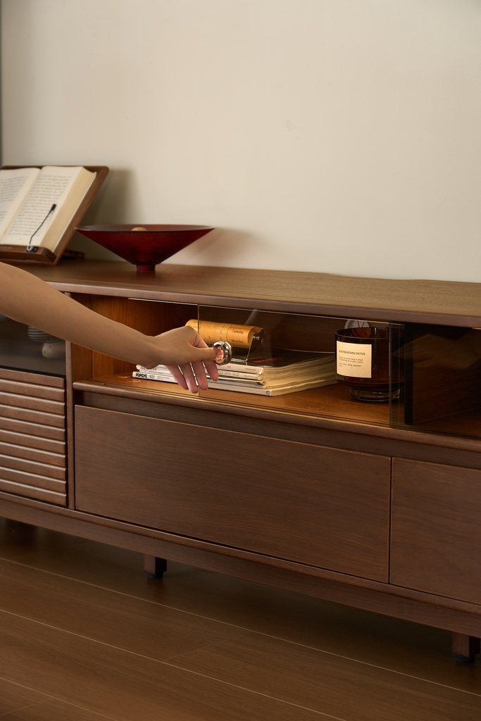 Amira Walnut TV Stand
