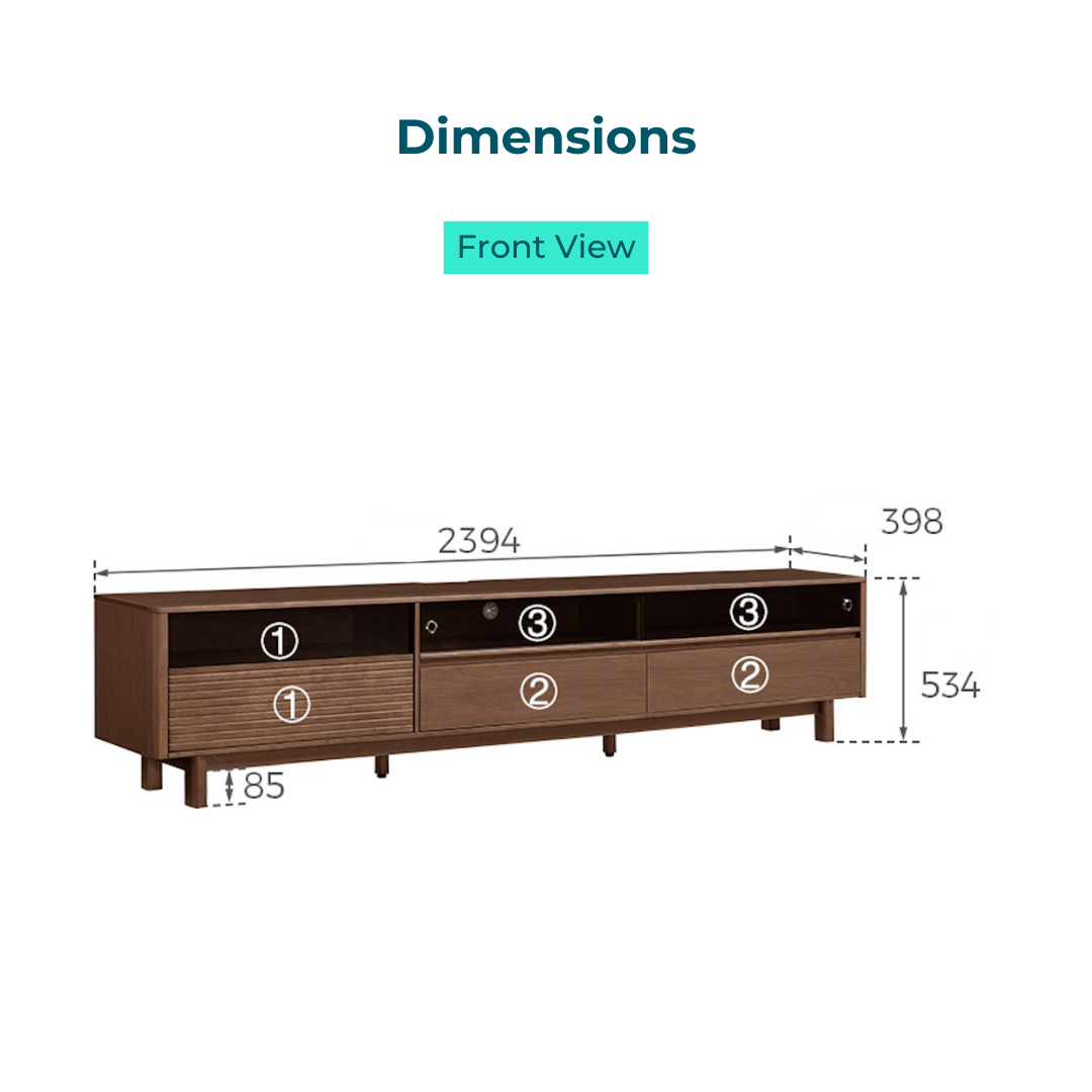 Amira Walnut TV Stand