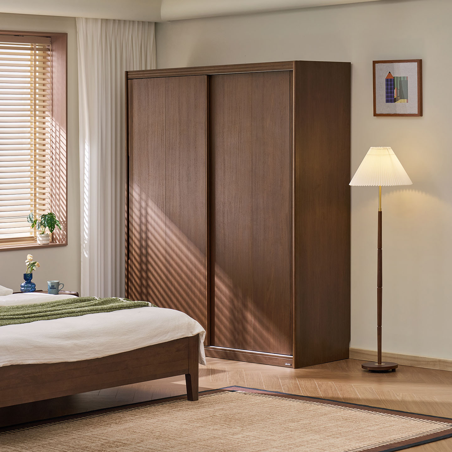 Farah Walnut Wardrobe
