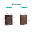 Farah Walnut Wardrobe