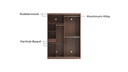 Farah Walnut Wardrobe