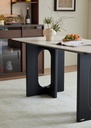 William Black and White Dining Table Set