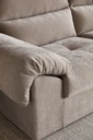 Terrell Gray Fabric L-Shaped Sofa