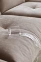 Terrell Gray Fabric L-Shaped Sofa