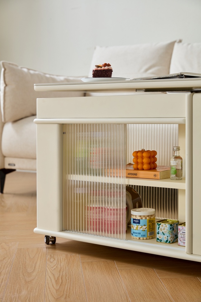 Alonso White Side Table 