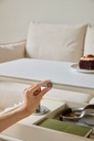 Alonso White Side Table 