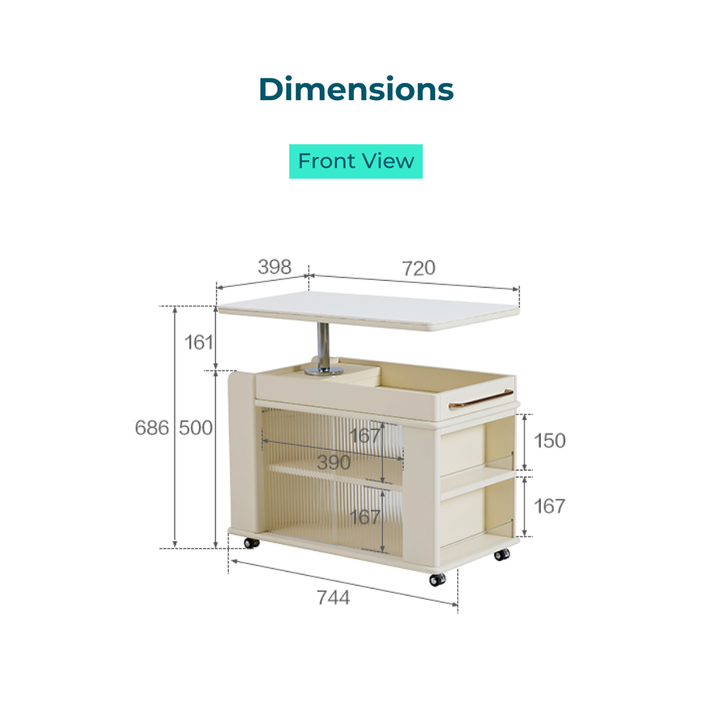 Alonso White Side Table 