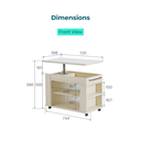 Alonso White Side Table 