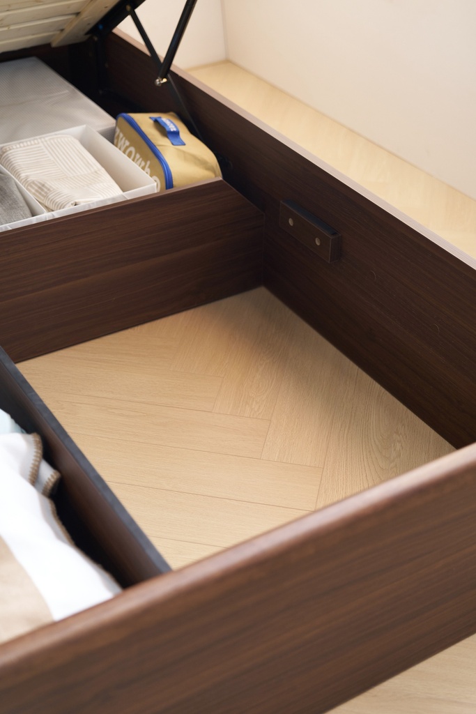 Franz Walnut Pneumatic Storage Bed