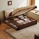 Franz Walnut Pneumatic Storage Bed