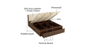 Franz Walnut Pneumatic Storage Bed