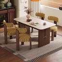 Noelle Walnut Dining Table Set